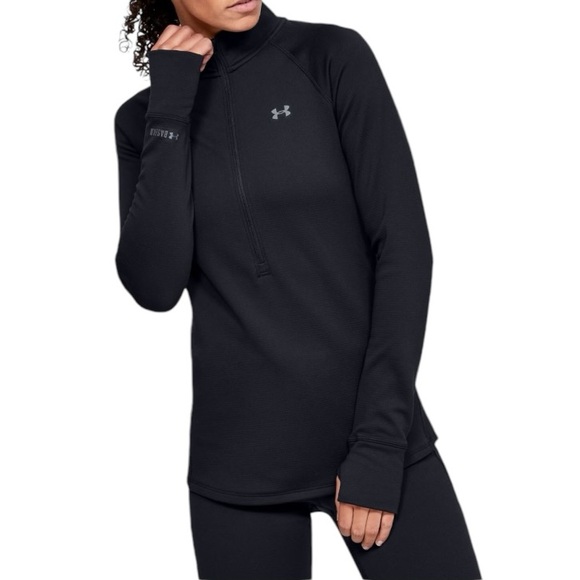 Under Armour Tops - NWT Under Armour UA Base 4.0 1/4 Zip in Black Sz XS